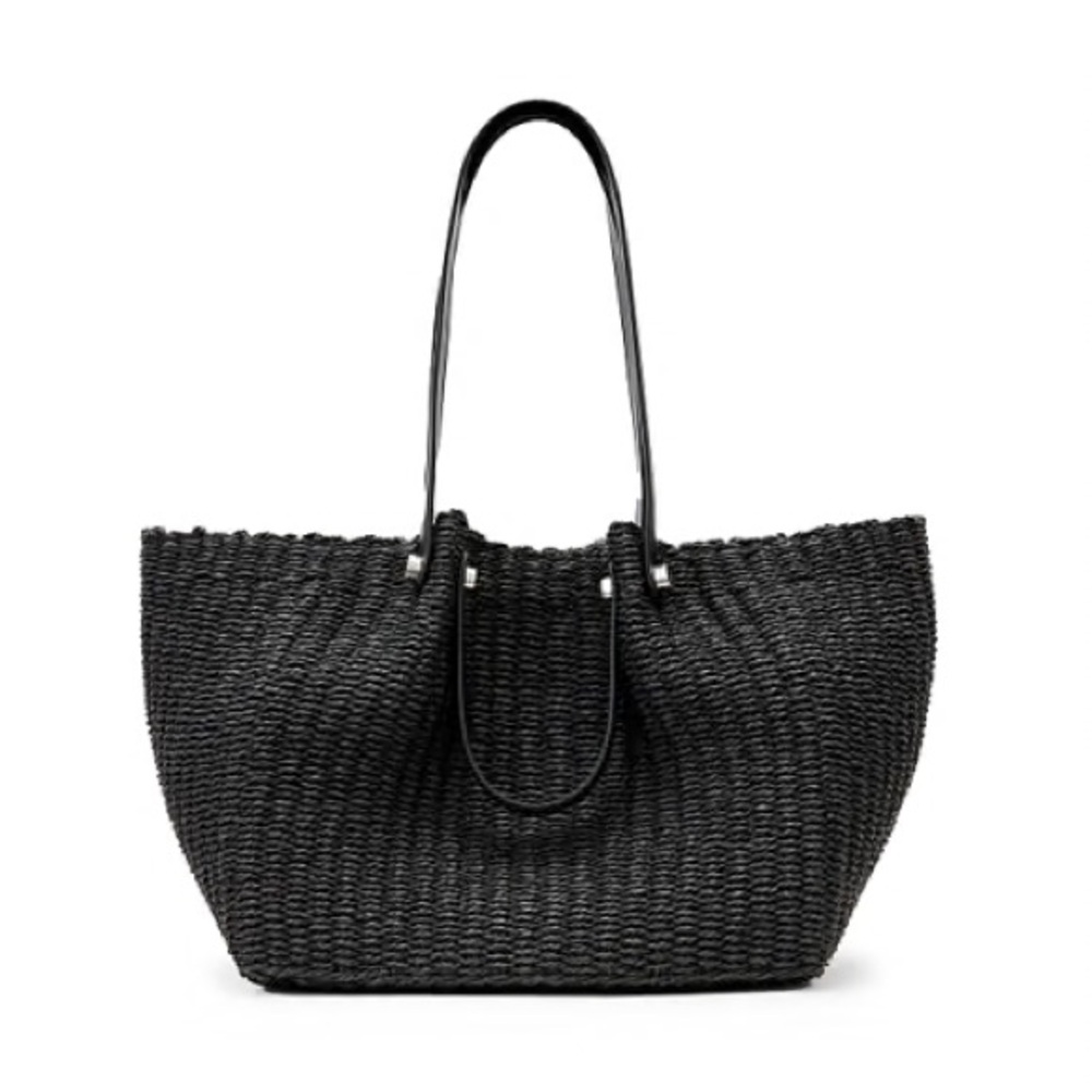 ALLSAINTS allington straw woven tote